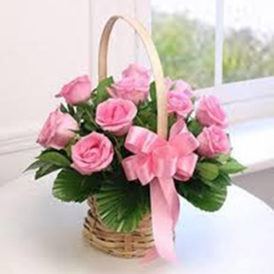 Rose Basket Arrangement