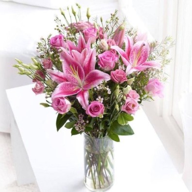 Mixed Flower with Vase Arrangement